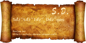 Sétáló Dénes névjegykártya